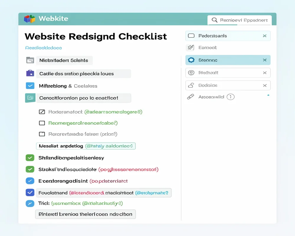 website redesign checklist
